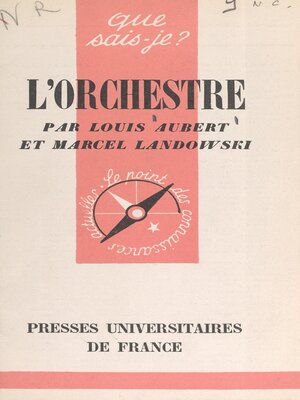 cover image of L'orchestre